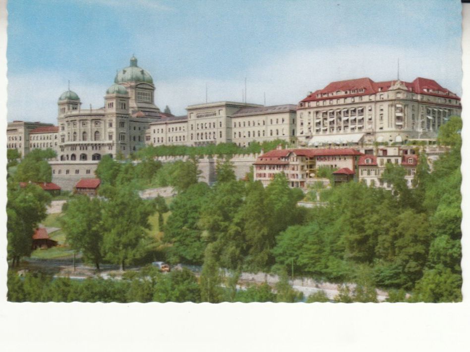 Ansichtskarten: Bern Bundeshaus ca. 1960 – Gebraucht aus Bürglen TG von StampGraf