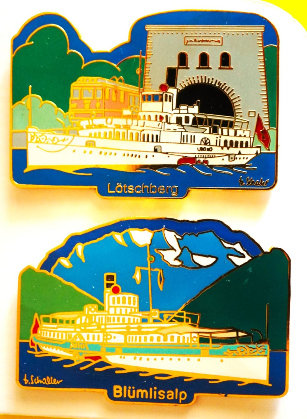 Placchette & Badge: 2 Pin Schiffe Thunersee Gross – Usato da Worb venduto da worb01