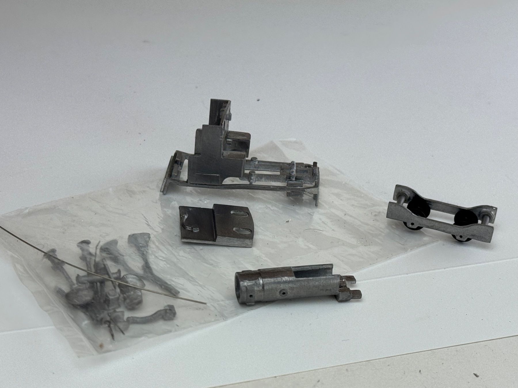 Modellini di ferrovie: GB5- Weissmetall Bausatz Lok HOe? – Usato da Elm venduto da Wikmtz