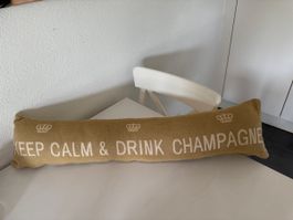 Dekokissen KEEP CALM AND DRINK CHAMPAGNE beige