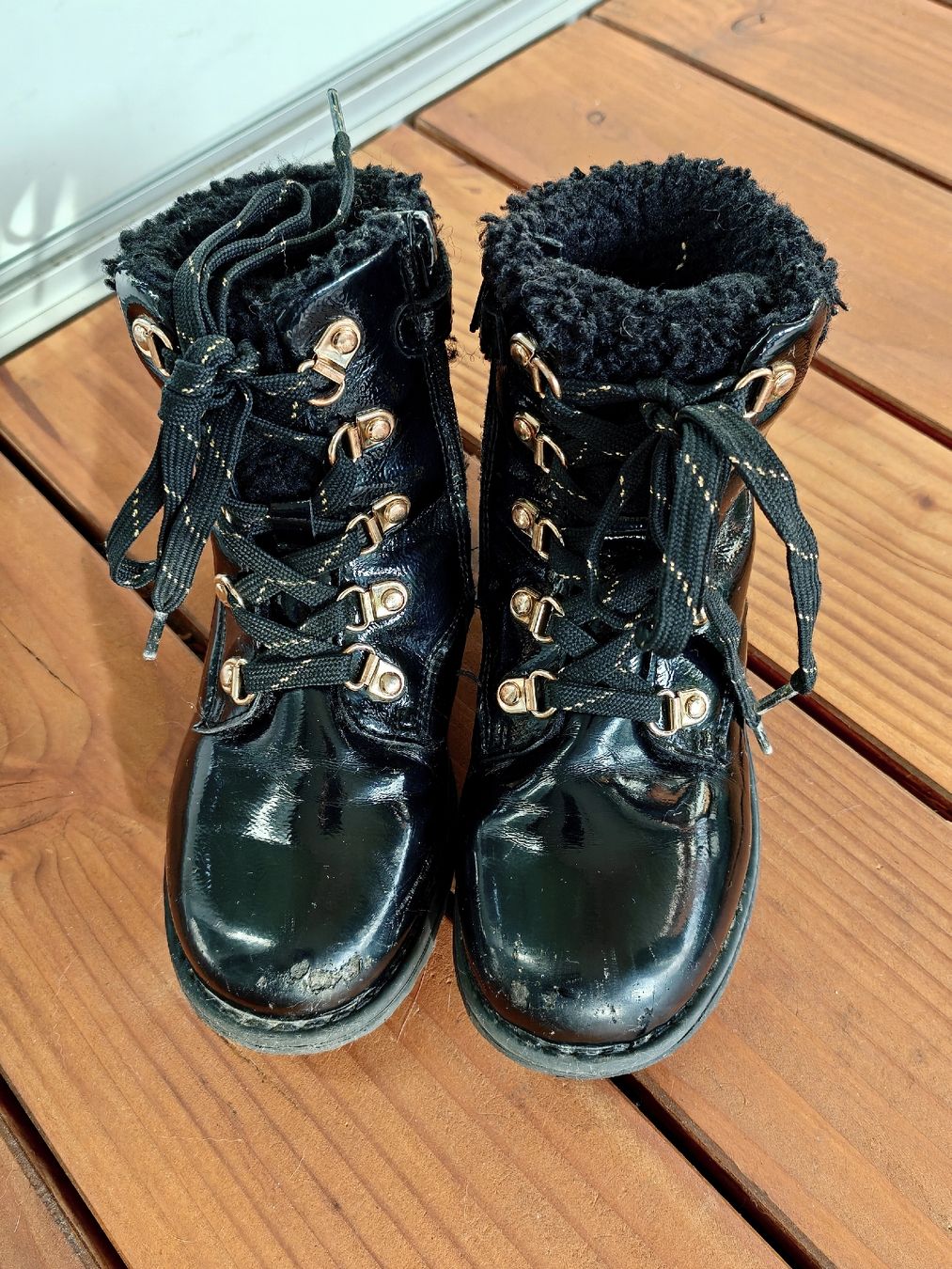 Vertbaudet Scarpe per ragazze: Vertbaudet Boots schwarz Lackleder Grösse 30 – Usato da uster venduto da colorpw 3