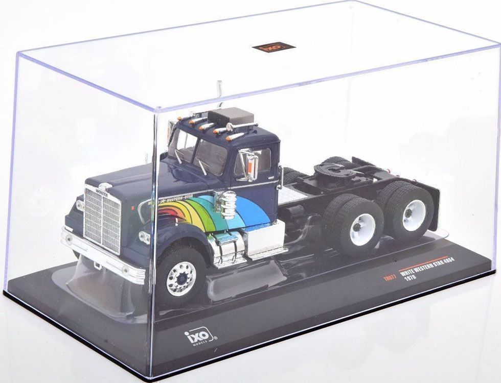 White - Western Star 4864 Semi 1970 - Modèle Presse - 1/43 - Autos