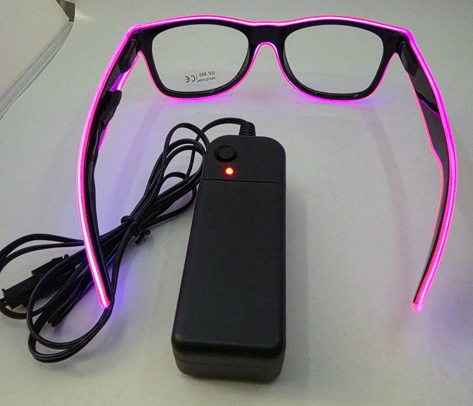 Brillen & Gläser: LED-Brille Neon Pink Frame – Neu (gemäss Beschreibung) aus Zürich von Numark 5