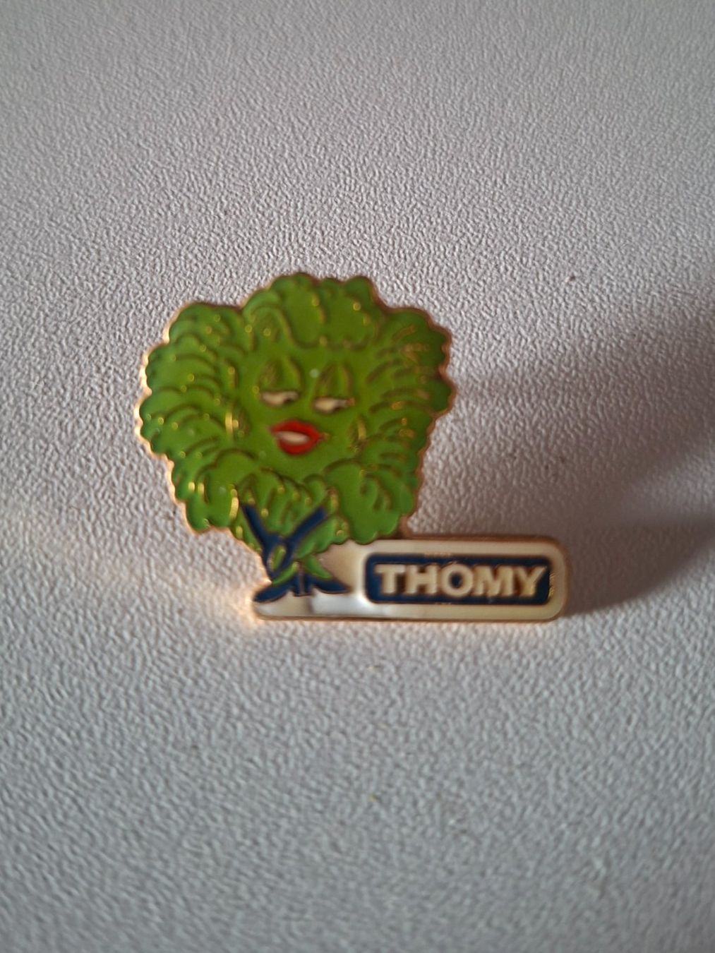 Nestlé Placchette & Badge: Thomy Broccoli Pin – Usato da Erlinsbach venduto da pfunky