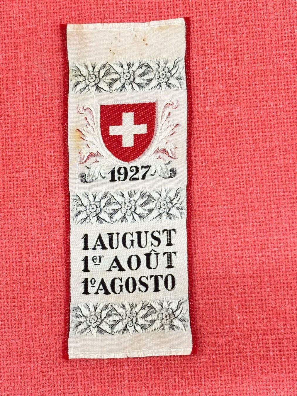 Placchette & Badge: 1 August-Abzeichen 1927 TOP – Usato da Ormalingen venduto da digital09
