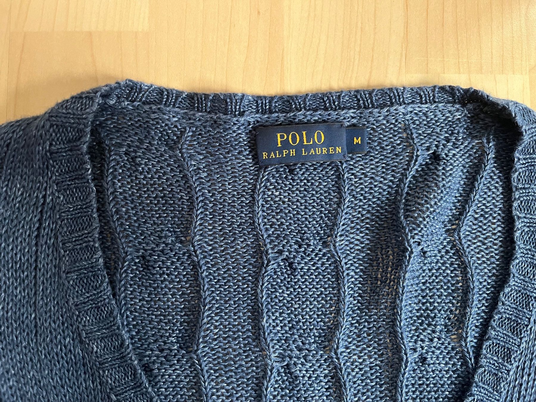 Ralph Lauren Maglioni & Felpe: Ralph Lauren: Pullover, V-Neck, 100% Leinen, oversized, M L – Usato da Luzern venduto da ellitussi 2