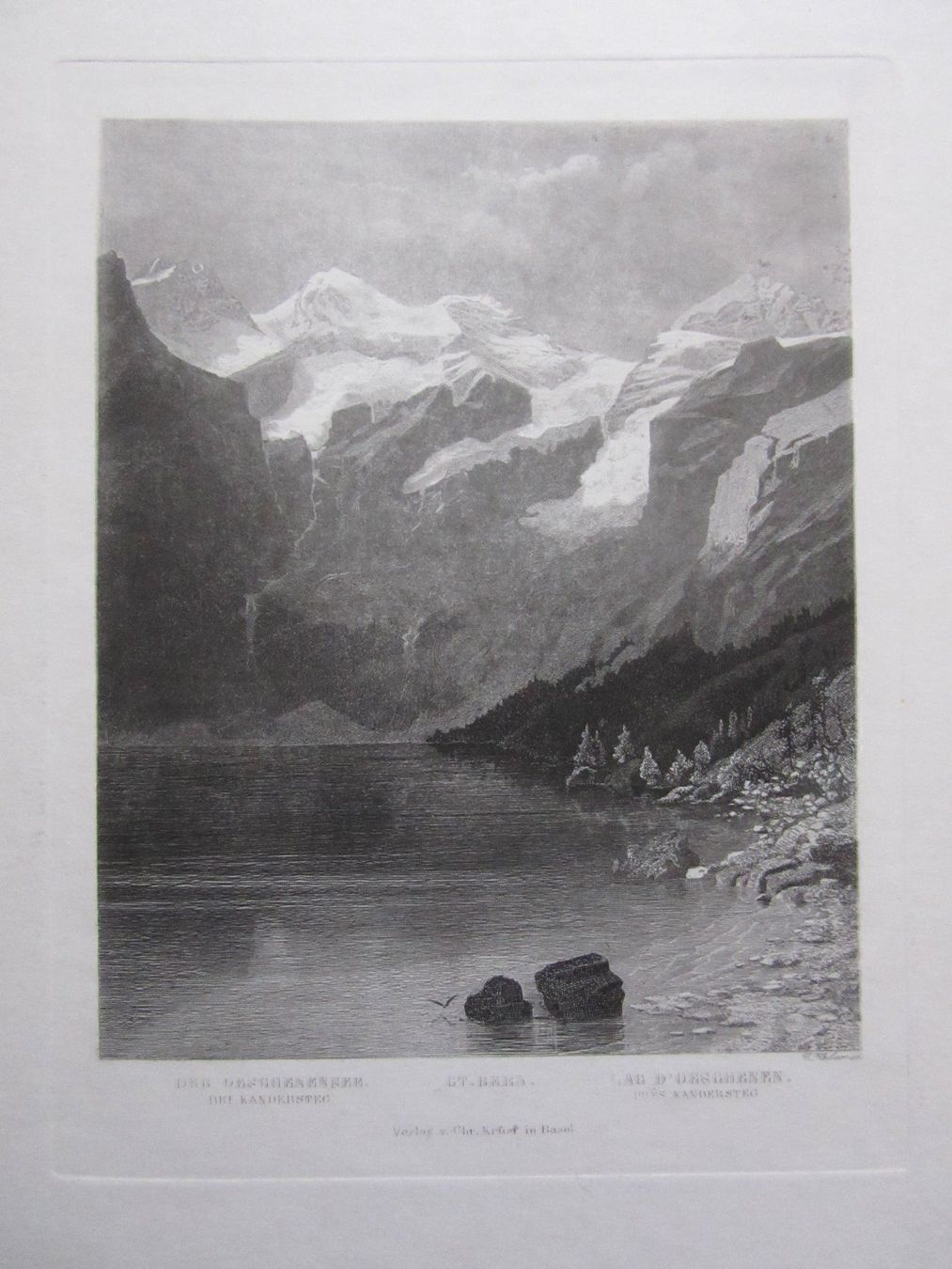 Stiche: DER OESCHINENSEE STAHLSTICH – Gebraucht aus Gersau von grafik-kunst 1