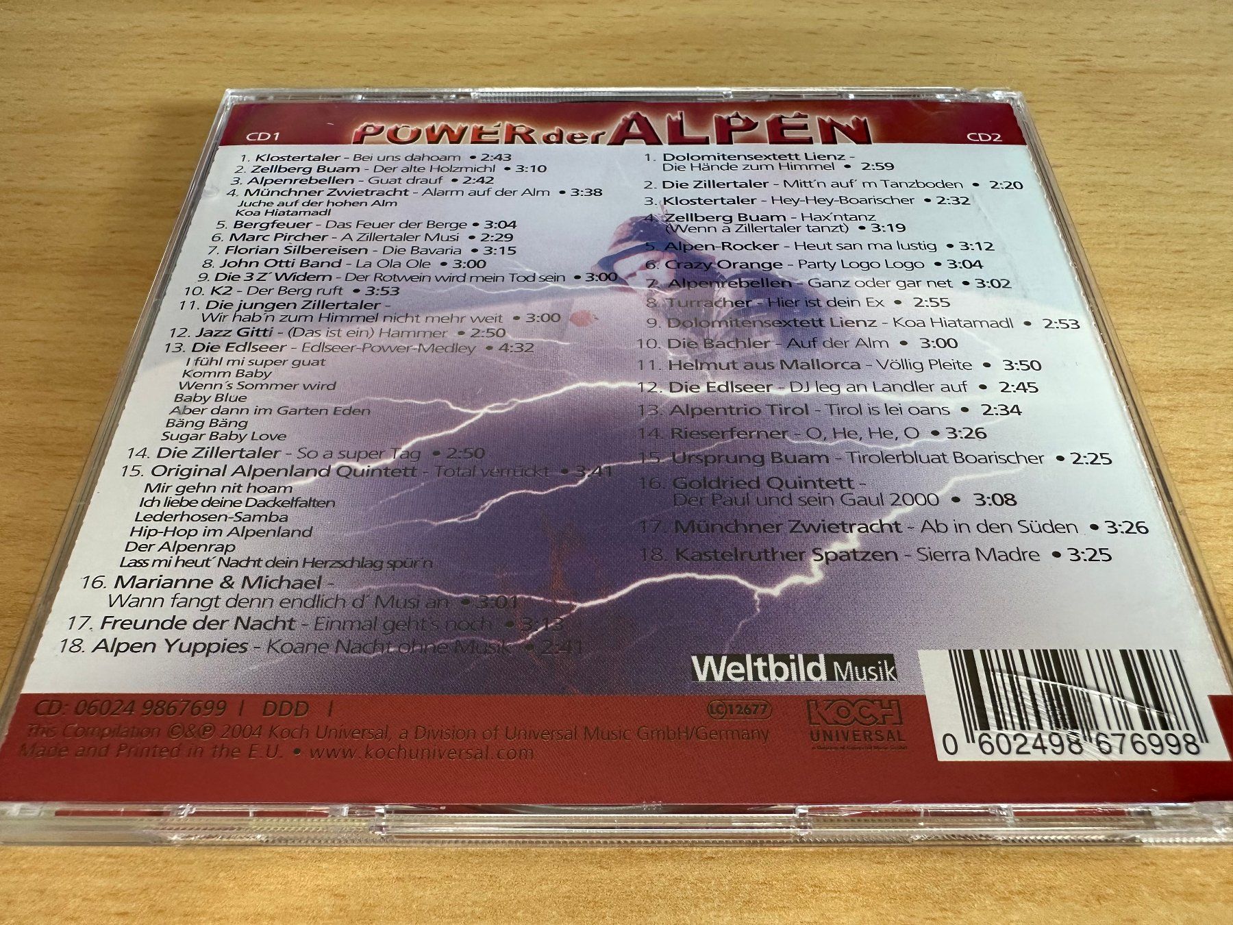 CD: Power der Alpen: inkl. "Der alte Holzmichl" - 2 CD – Usato da Rikon im Tösstal venduto da Alpenmutz 1
