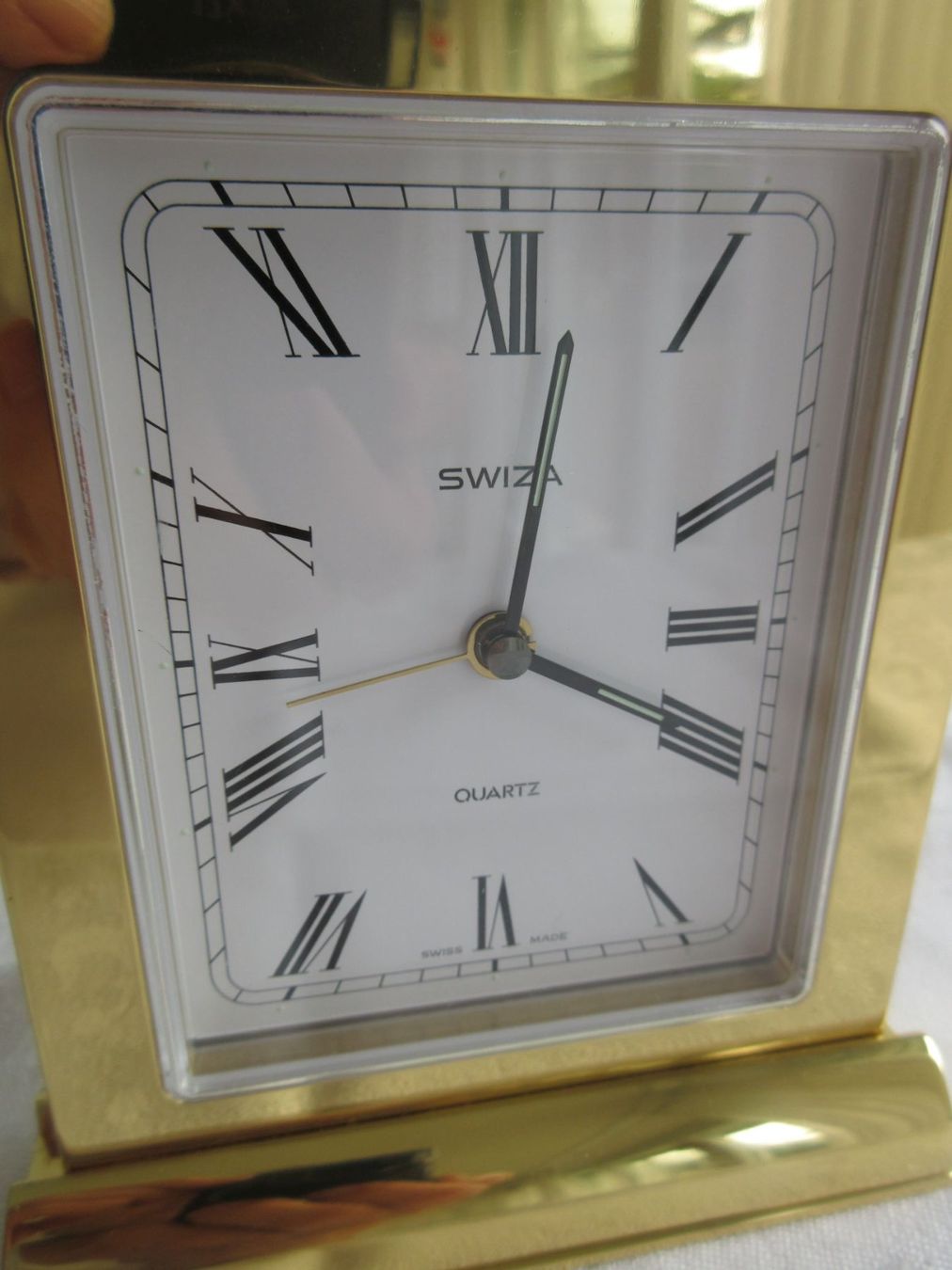 Swiza Orologi: Swiza Tischuhr mit Wecker – Usato da Binningen venduto da tempipassati 1