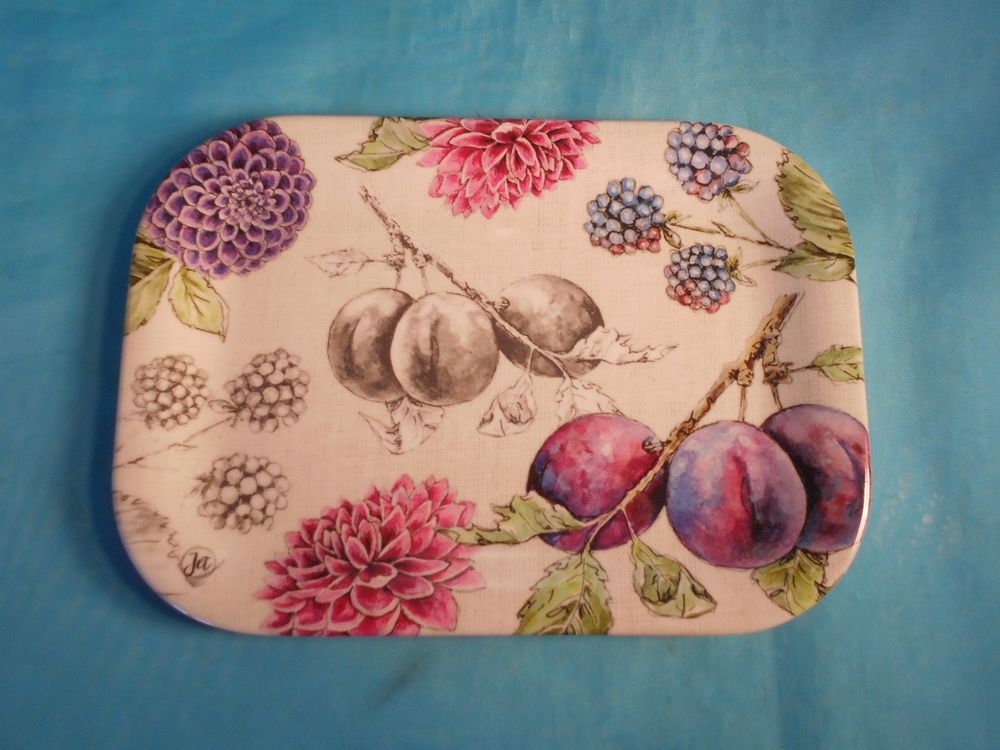 Serviertableau mit Früchten und Blumen, Ihr | Kaufen auf Ricardo
