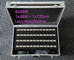 UV LED-Bar 8 Stk. Mit Flightcase und DMX Kabel.