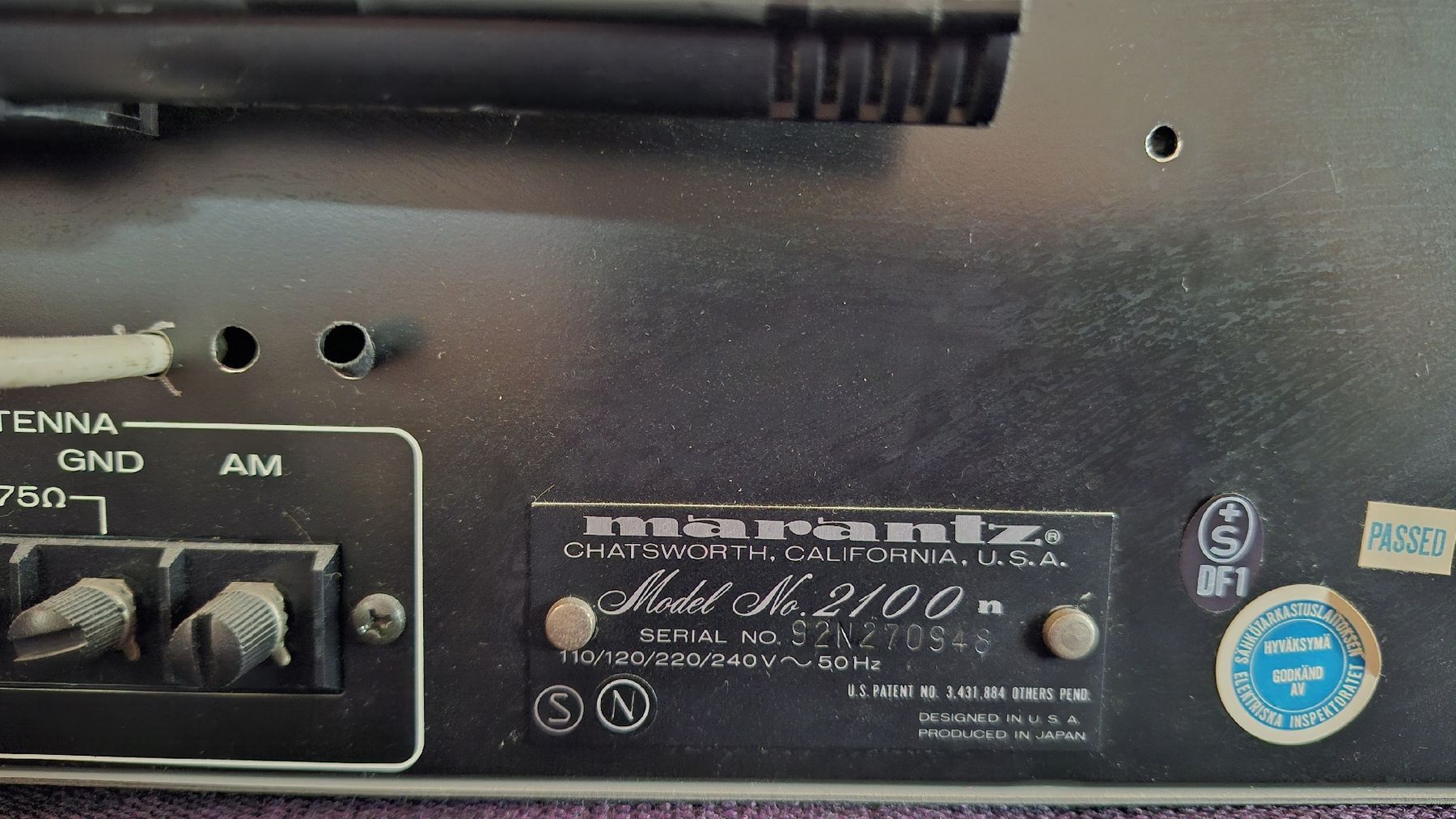 Marantz Radio: Marantz Modell 2100 Stereophoner Tuner – Usato da Winterthur venduto da DanielaB07 5