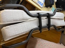 Gästebett zusammenklappbar, 90x200 mit Matratze