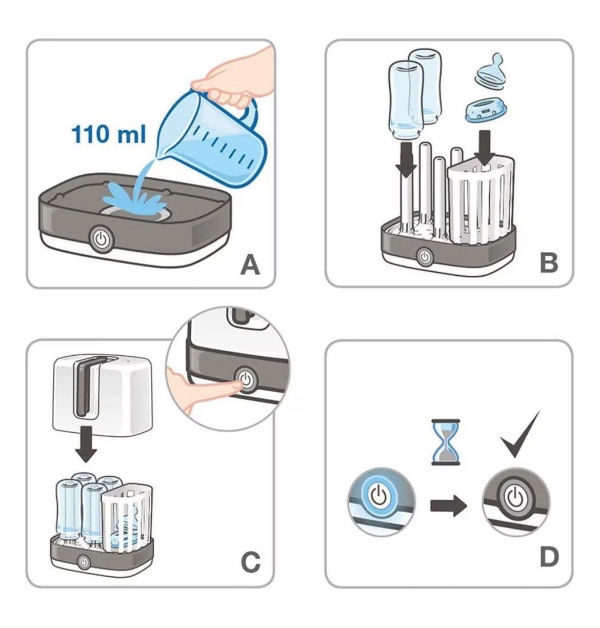 Pasti del neonato: NUK Baby Bottle Sterilizer & Dryer – Usato da Gingins venduto da Kakakia 7