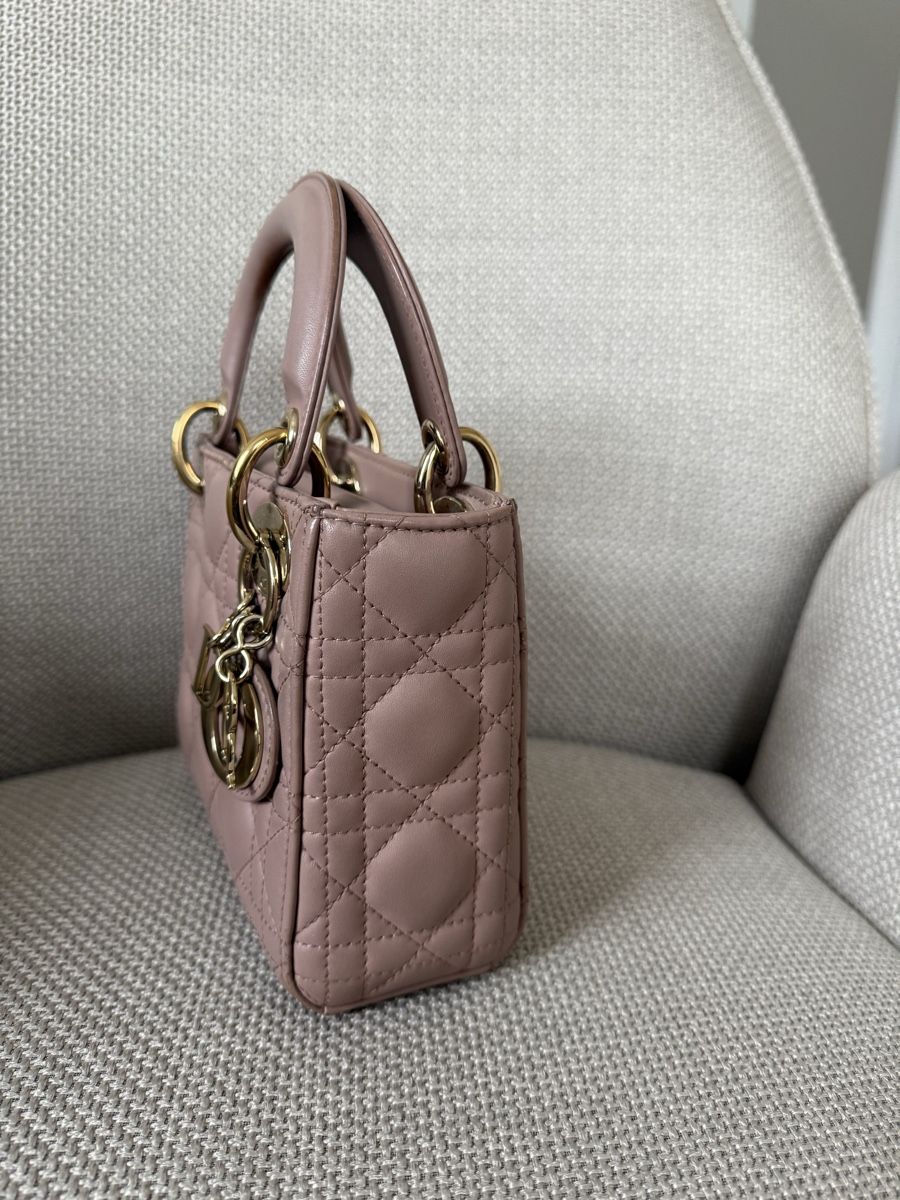 Dior Borse da donna: Lady Dior Mini (Blush) – Usato da Estavayer-le-Lac venduto da sto_y5c2 3