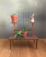 Mid-Century Pflanzenständer aus Furnierholz