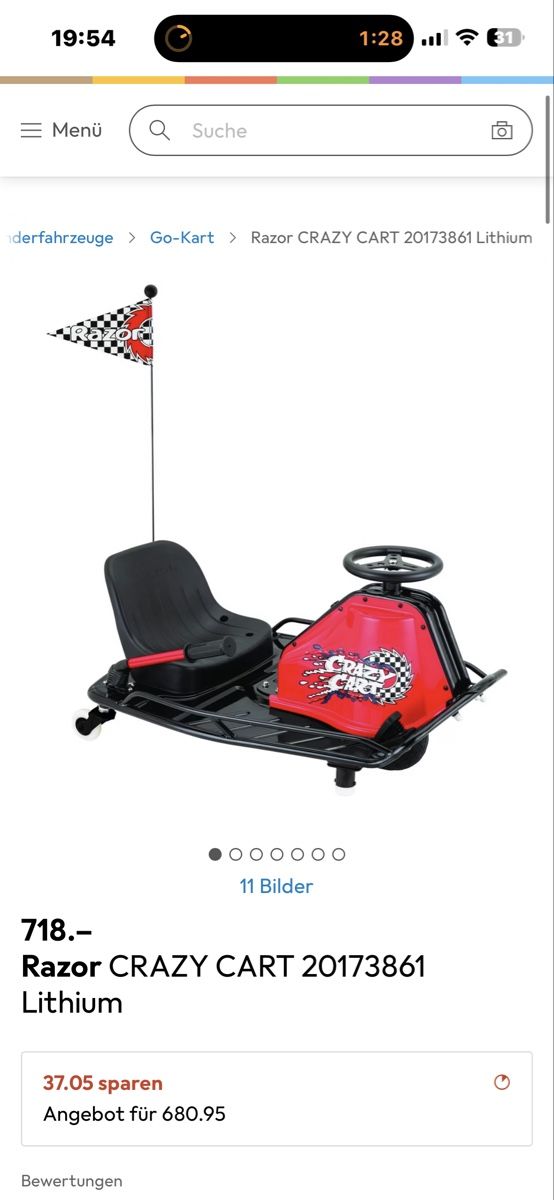 Karts: Crazy Kart Razor – Gebraucht aus Sion von Alpin_Golf 4