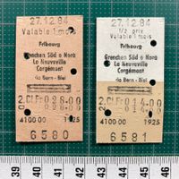 2 Billette, Fribourg - Grenchen / La Neuveville / Corgémont