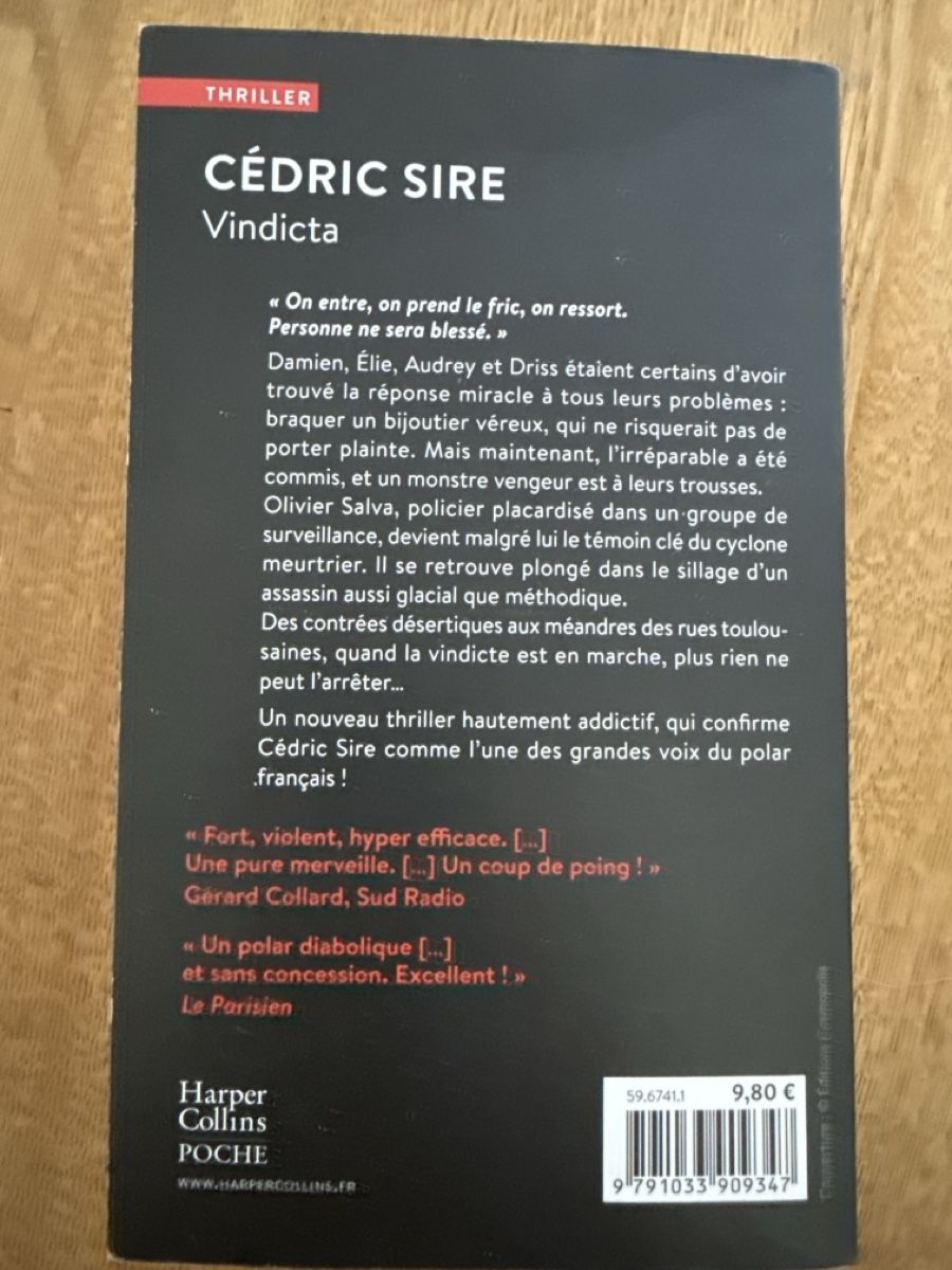 Libri: Vindicta, Cédric Sire – Usato da Horw venduto da Edith1981 1