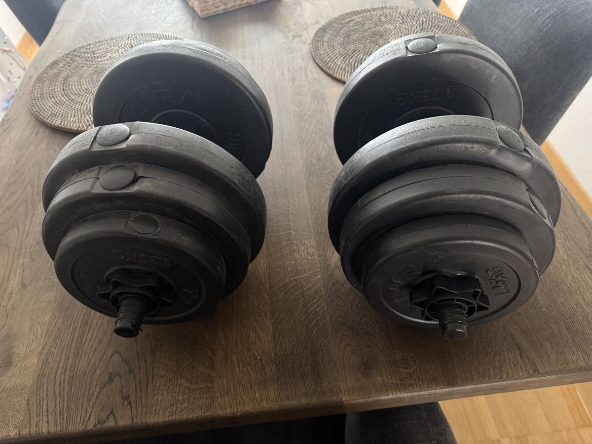 Manubri & Pesi: Hantelgewichte 2x14 kg – Usato da Mönchaltorf venduto da DRUG-TITO 1