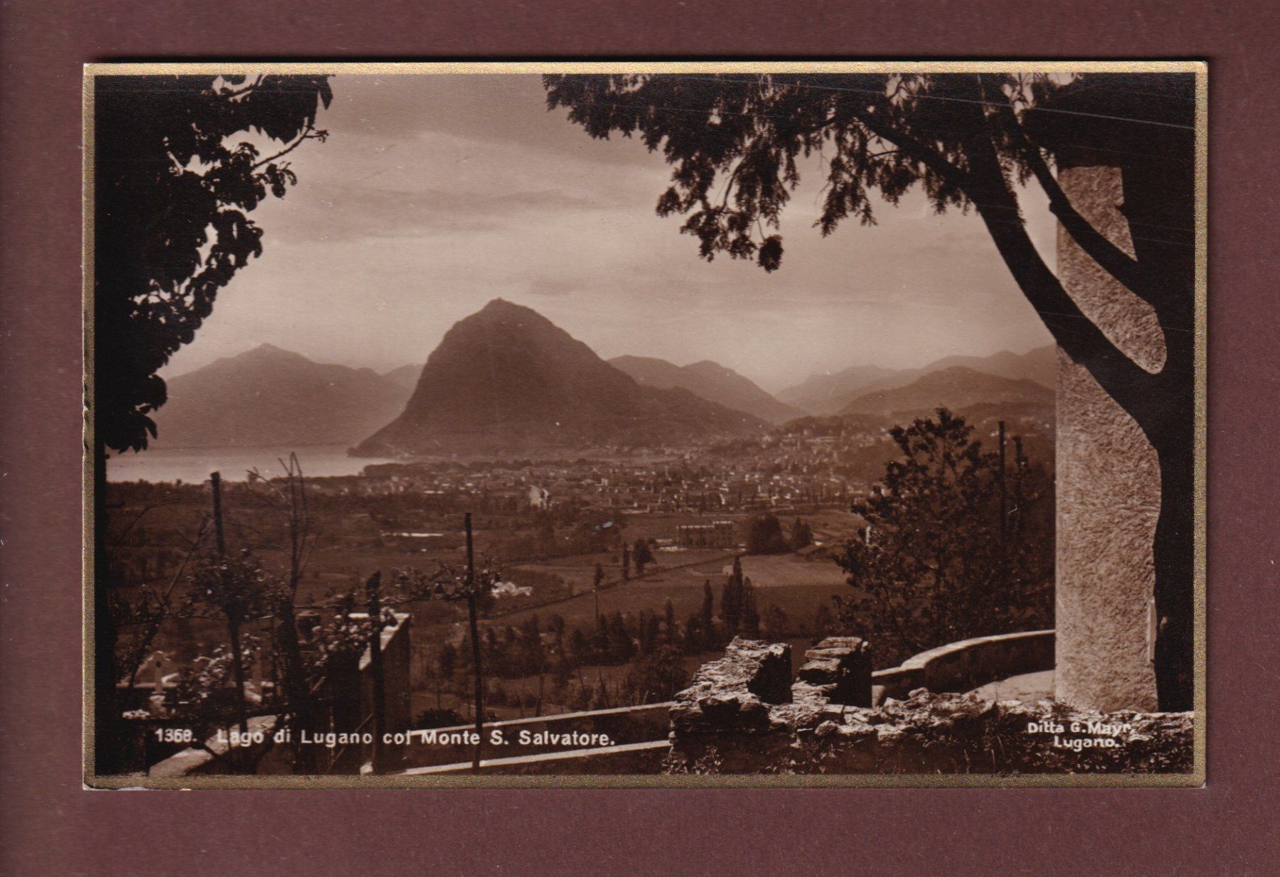Ansichtskarten: LUGANO - San Salvatore - 1946 – Gebraucht aus Pully von nicecards