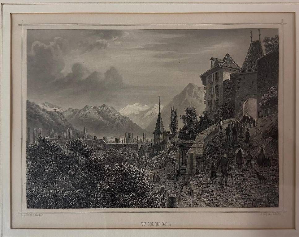 Stiche: Stahlstich v  Thun / original v  Rohbock – Gebraucht aus Ittigen von Bjaja 1