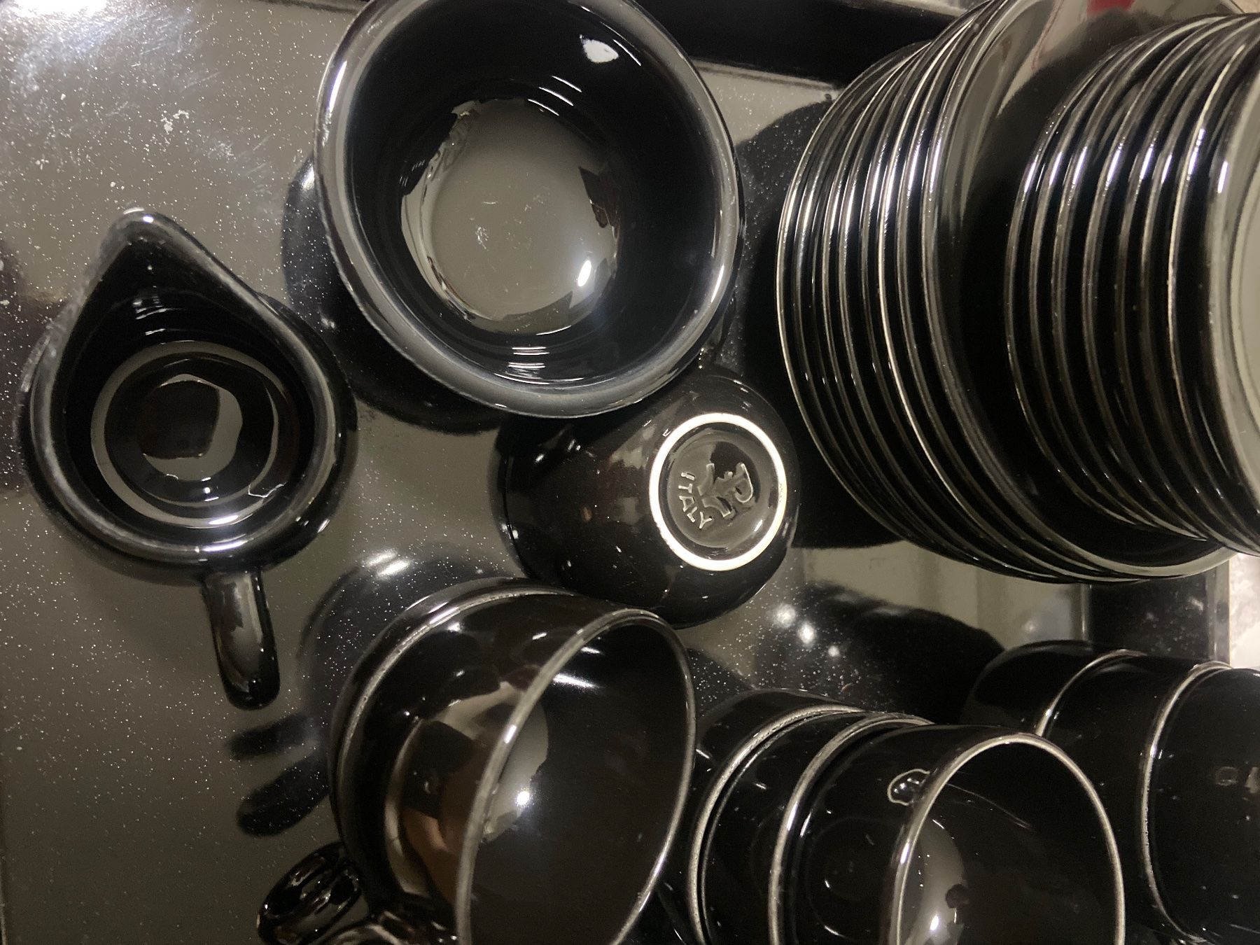 Cucine complete: Kaffe- Tassen- Set 16 Stk. schwarz – Usato da Urdorf venduto da JcdS 1