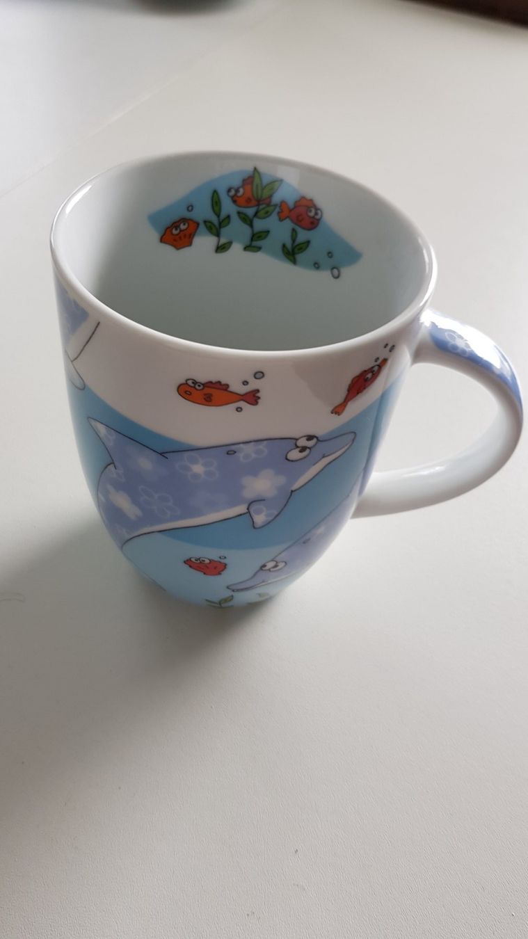 Tazze: Kaffee-/Teebecher Delphin Marke Könitz (4 Stück) – Nuovo (secondo la descrizione) da Büsingen venduto da Zufall2024