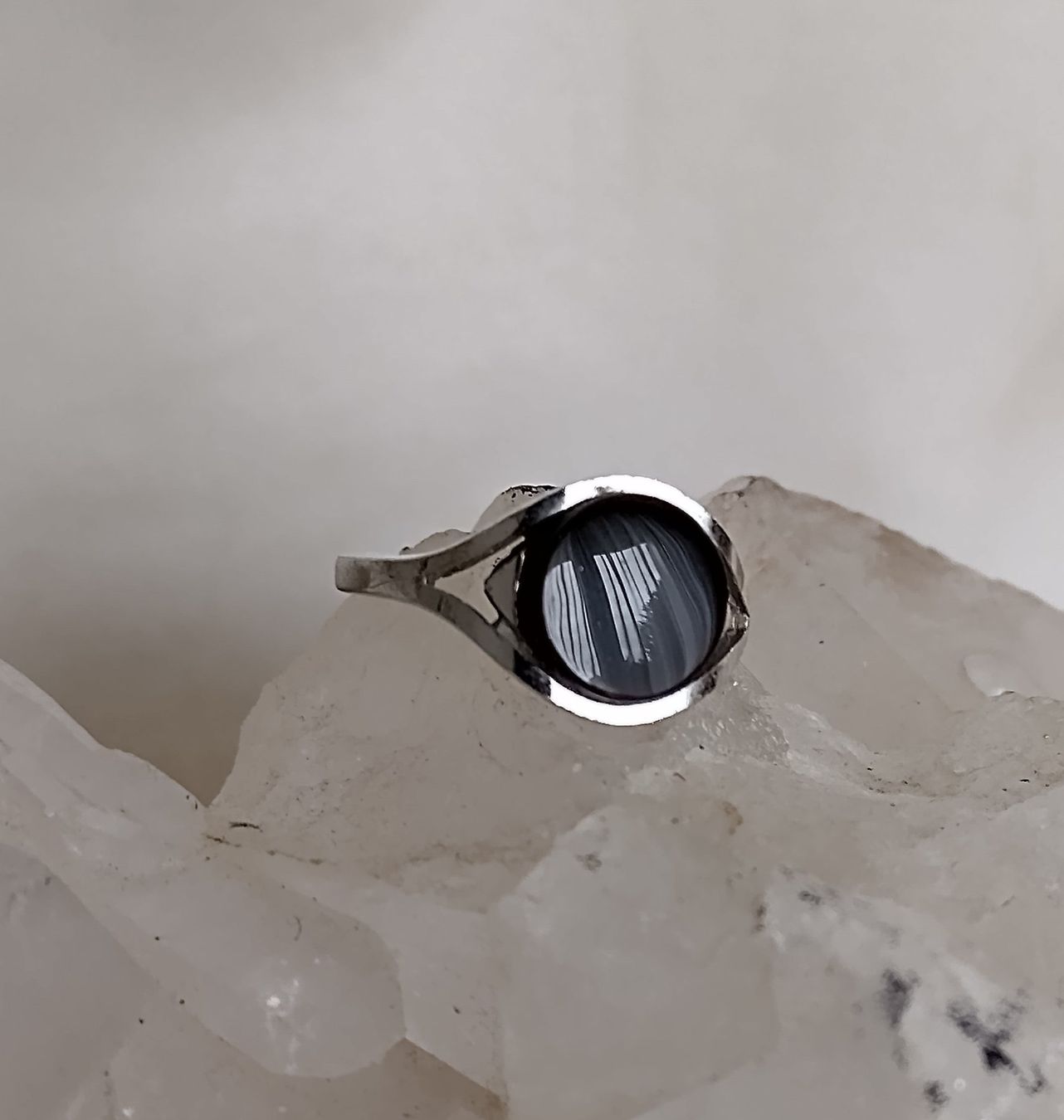 Anelli: RING MIT ONXY IN 925 SILBER – Usato da Romanshorn venduto da Glitzer-Paradies 3