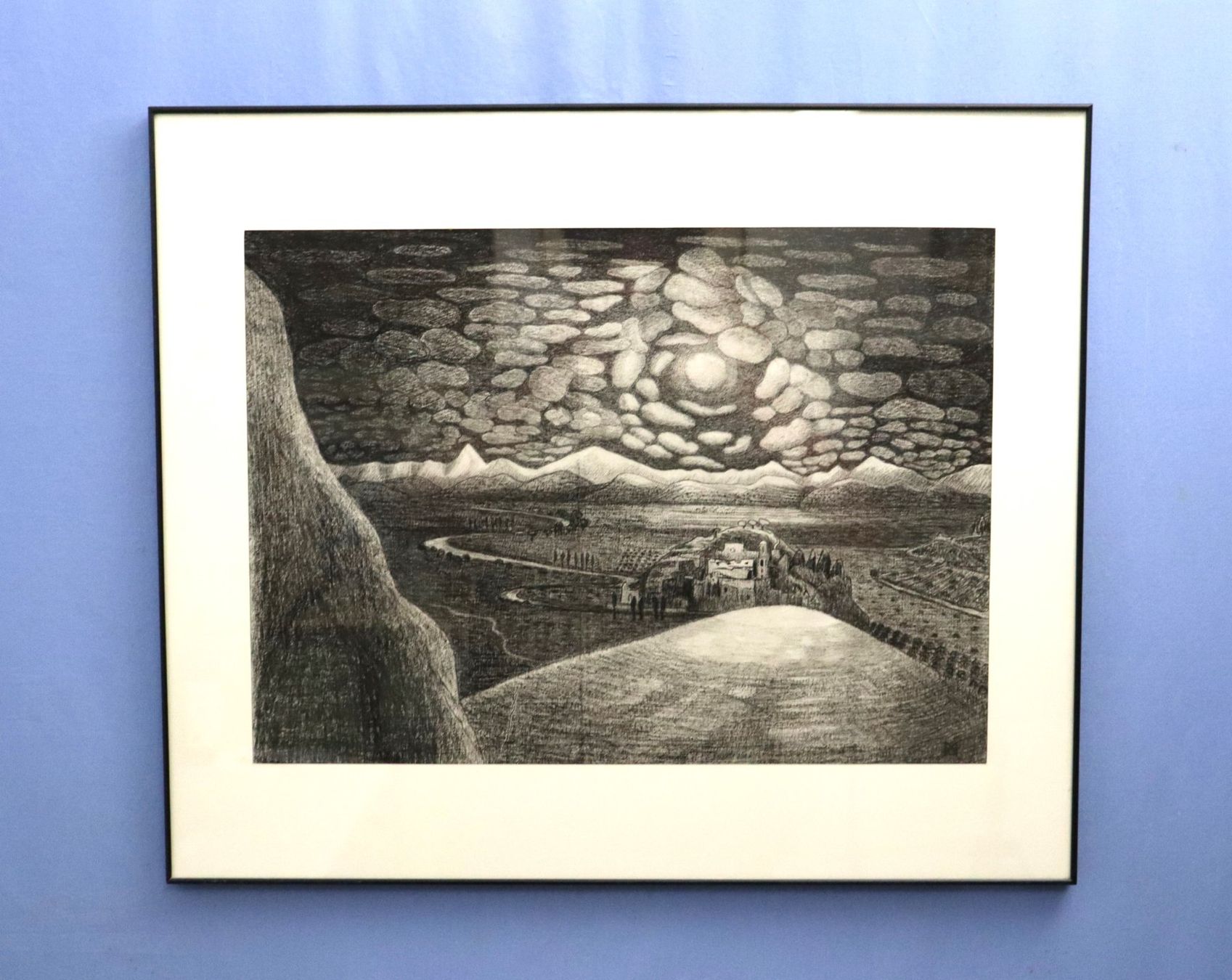 Dipinti: Monika Buchmann-Helbling 1925-2004, Kohlestift auf Papier – Usato da Zug venduto da Kunst-Fundgrube 2