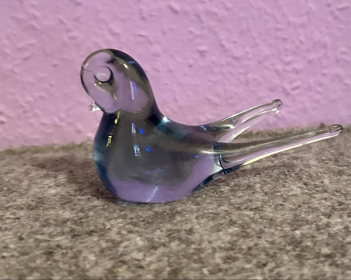 Murano Statuette: Oiseau en verre Soufflé de Murano – Usato da Petit-Lancy venduto da Pierre_le_voyageur