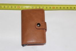 Braun Kartenetui Portmonee RFID Schutz
