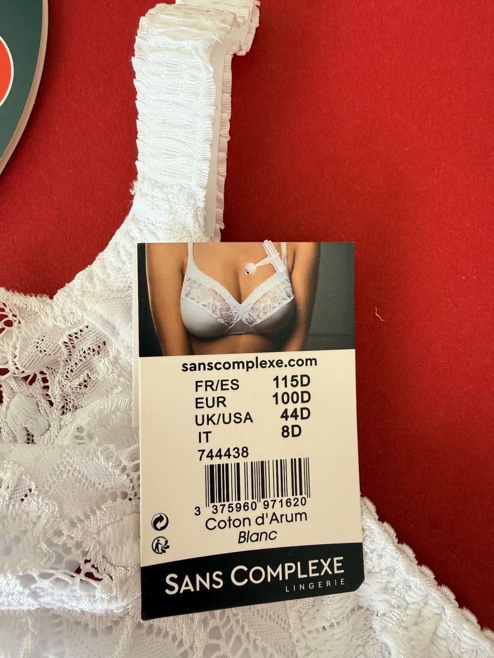 Altra biancheria intima: SANS COMPLEXE, bügelloser BH, Grösse 100D, Farbe Weiss – Nuovo e nell'imballaggio originale da Rudolfstetten venduto da gst_g7xl 2