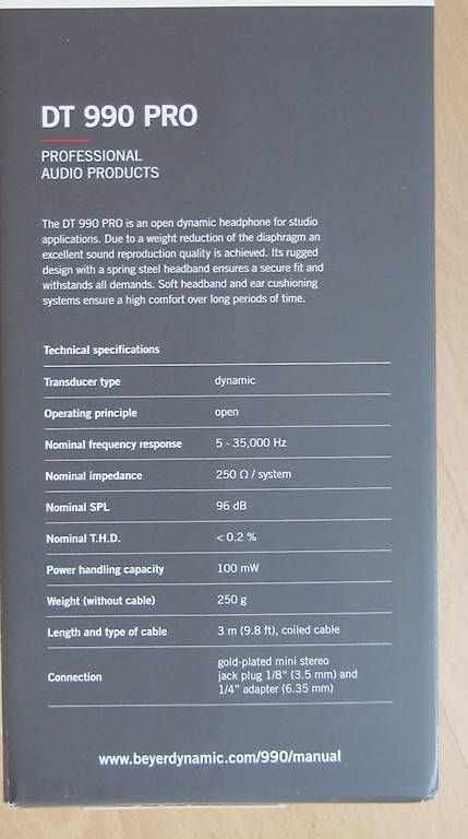 Beyerdynamic Casques audio: Beyerdynamic DT 990 PRO Kopfhöhrer – D'occasion à Neudorf par Gschoss 2