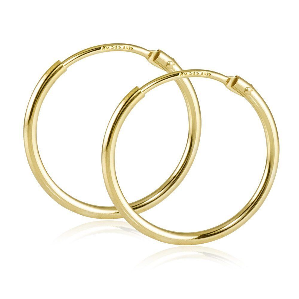 Ohrringe & -stecker: Creolen 14k Gold – Neu und originalverpackt aus Hemmental von Royalgold 1
