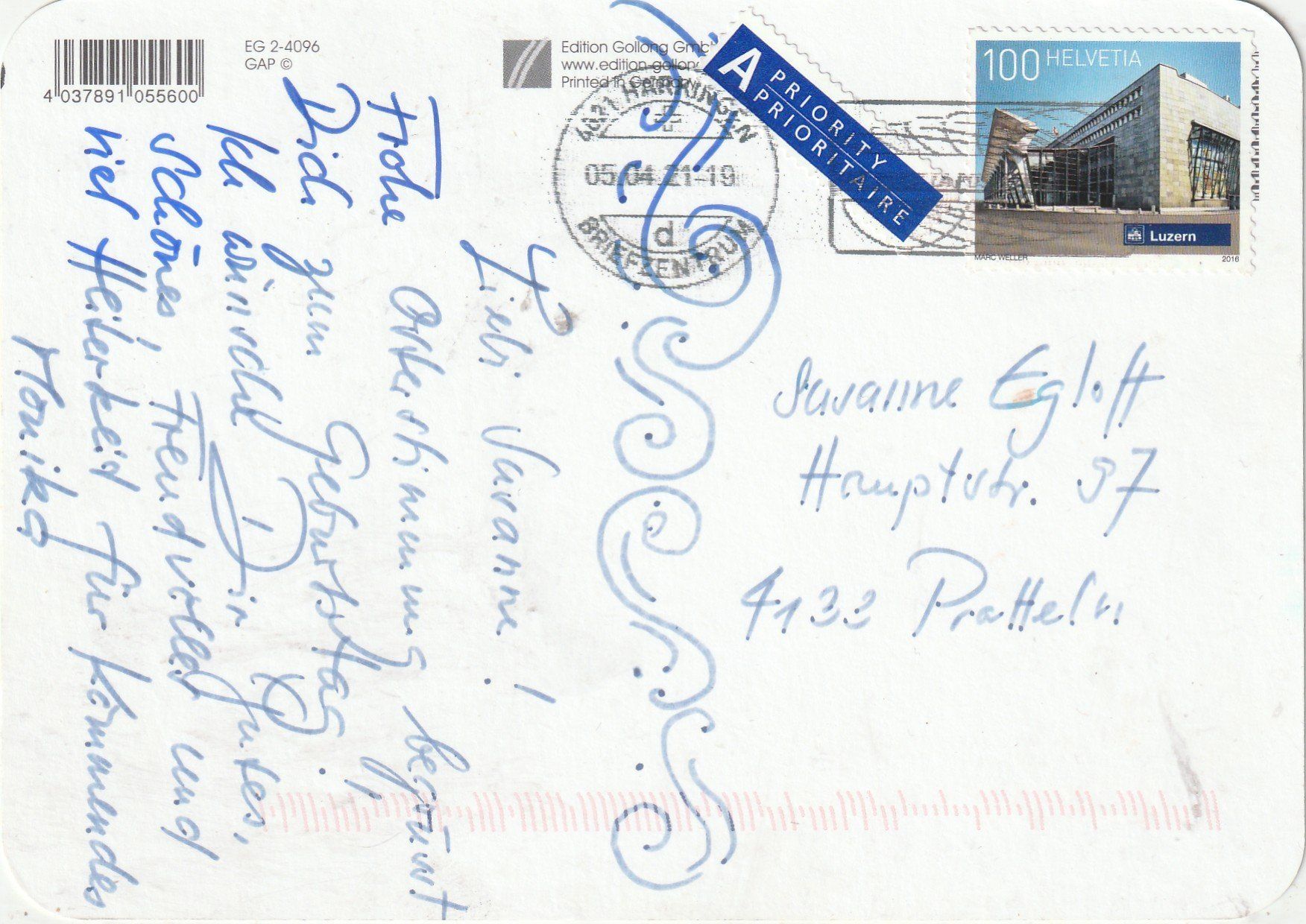 Cartoline postali: Blumenkarte – Usato da Lumbrein venduto da made02 1
