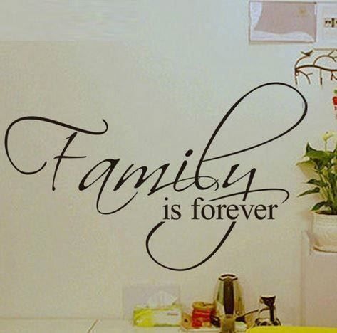 Sticker: Wandtattoo  "Family is forever" – Nuovo e nell'imballaggio originale da Gurmels venduto da Swisspod
