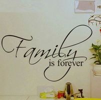 Wandtattoo  "Family is forever"