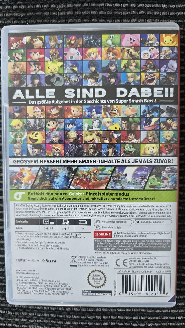 Nintendo Giochi: Nintendo Switch - Super Smash Bros. Ultimate – Usato da Remetschwil venduto da Mausimami07 1