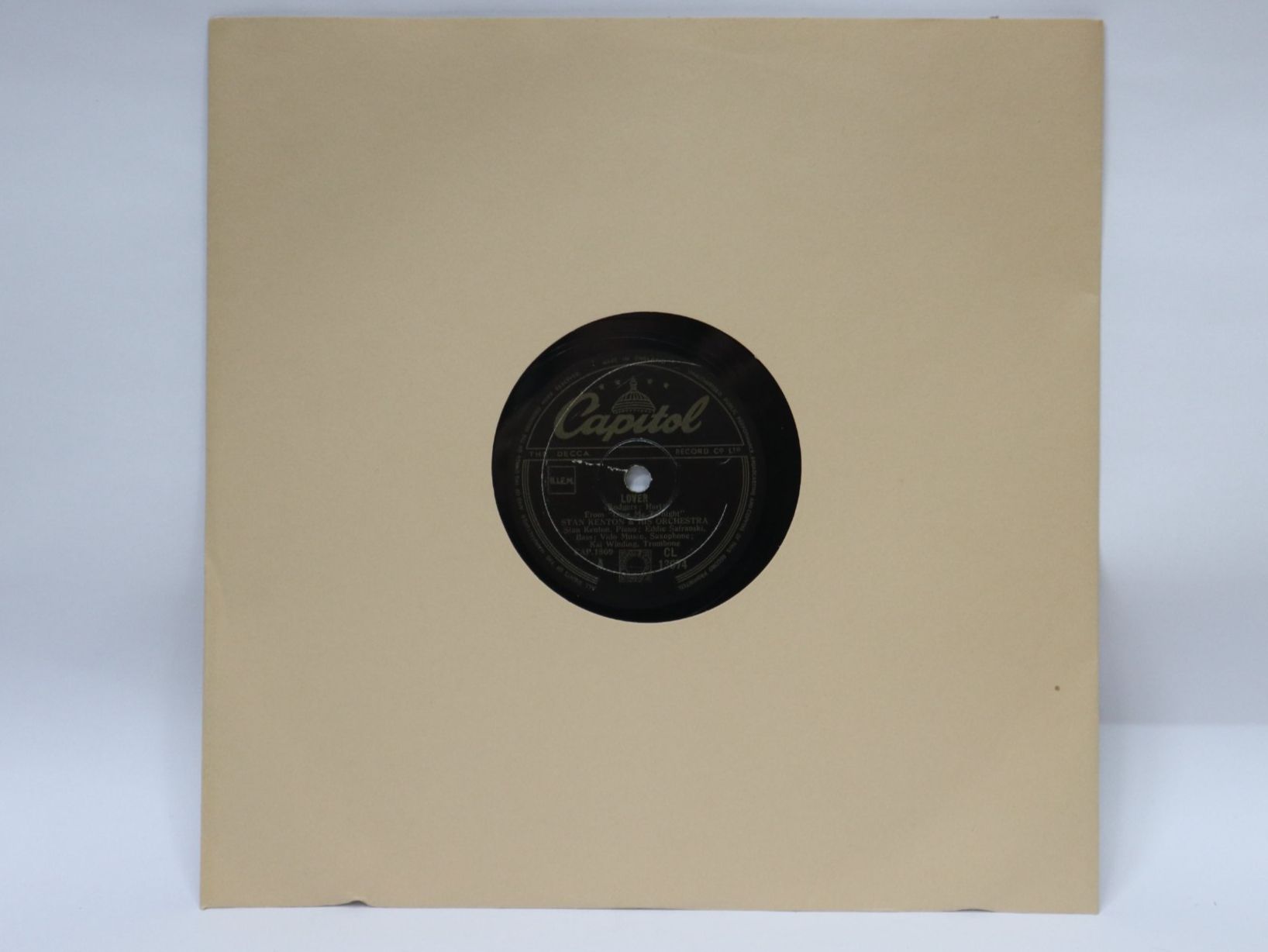 Vinyles: Schellack Stan Kenton Lover / Capitol Punishment – D'occasion à Eschenbach SG par Astalavista