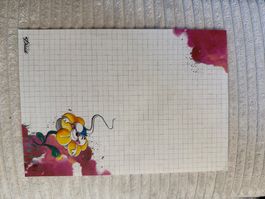 A5 1x Diddlblatt Blume selten