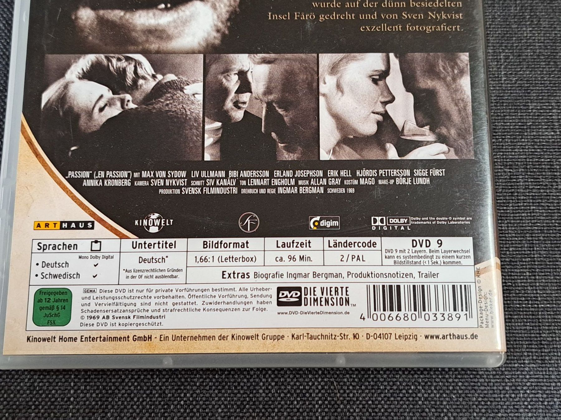 Tutti i DVDs: DVD PASSION,  Ingmar Bergman, Arthaus-Edition, 1969 – Nuovo (secondo la descrizione) da Unterseen venduto da Kanica 3