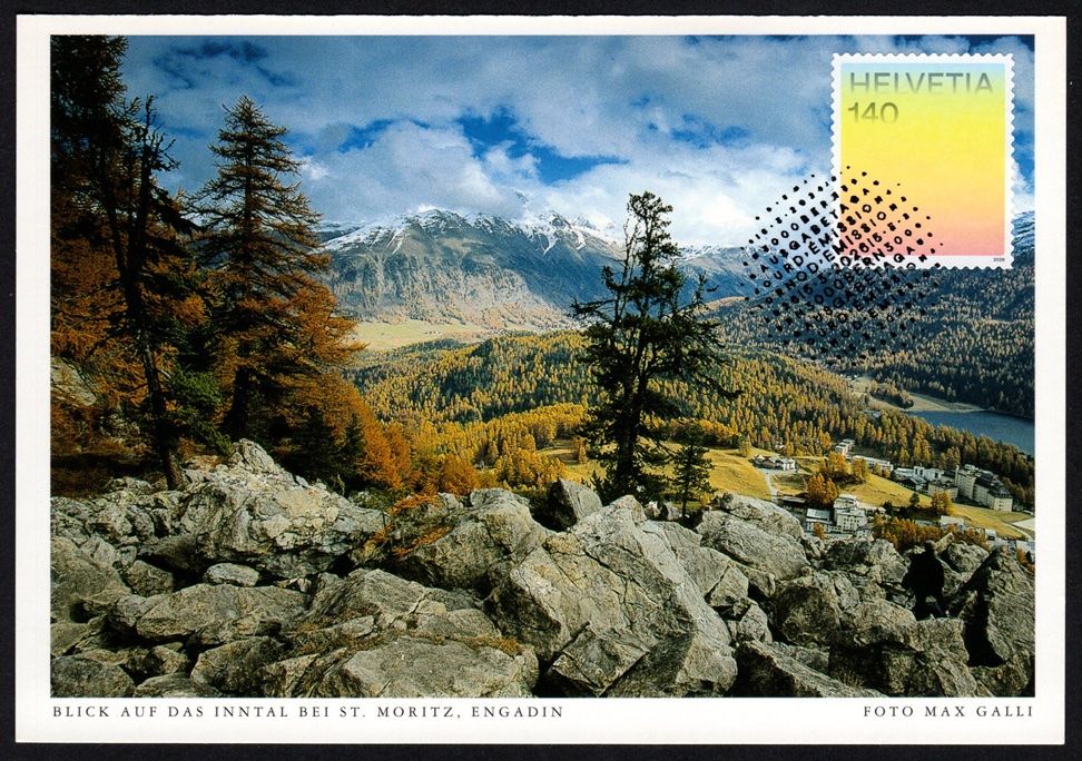 Tutti i francobolli: MK Farben der CH - Lärchengold, Inntal Engadin – Nuovo (secondo la descrizione) da Dottikon venduto da haeusibuh5