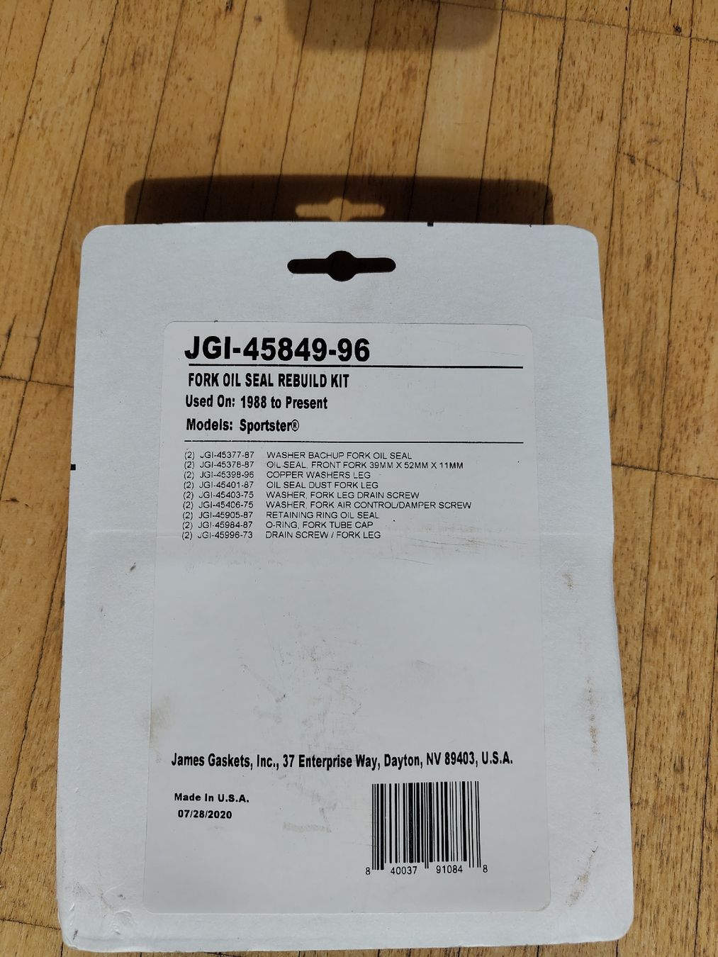 Harley-Davidson Alle Motorradersatzteile: Harley Gabel Dichtungssatz 39mm Sportster – Neu und originalverpackt aus Frenkendorf von deltarom 1