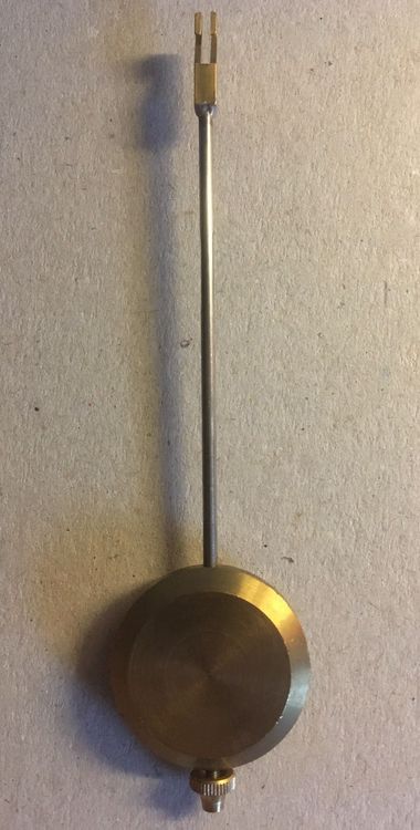 HOMSFOU Uhrenpendel Ersatz - Goldfarbenes Metallpendel 15cm Für Wanduhren