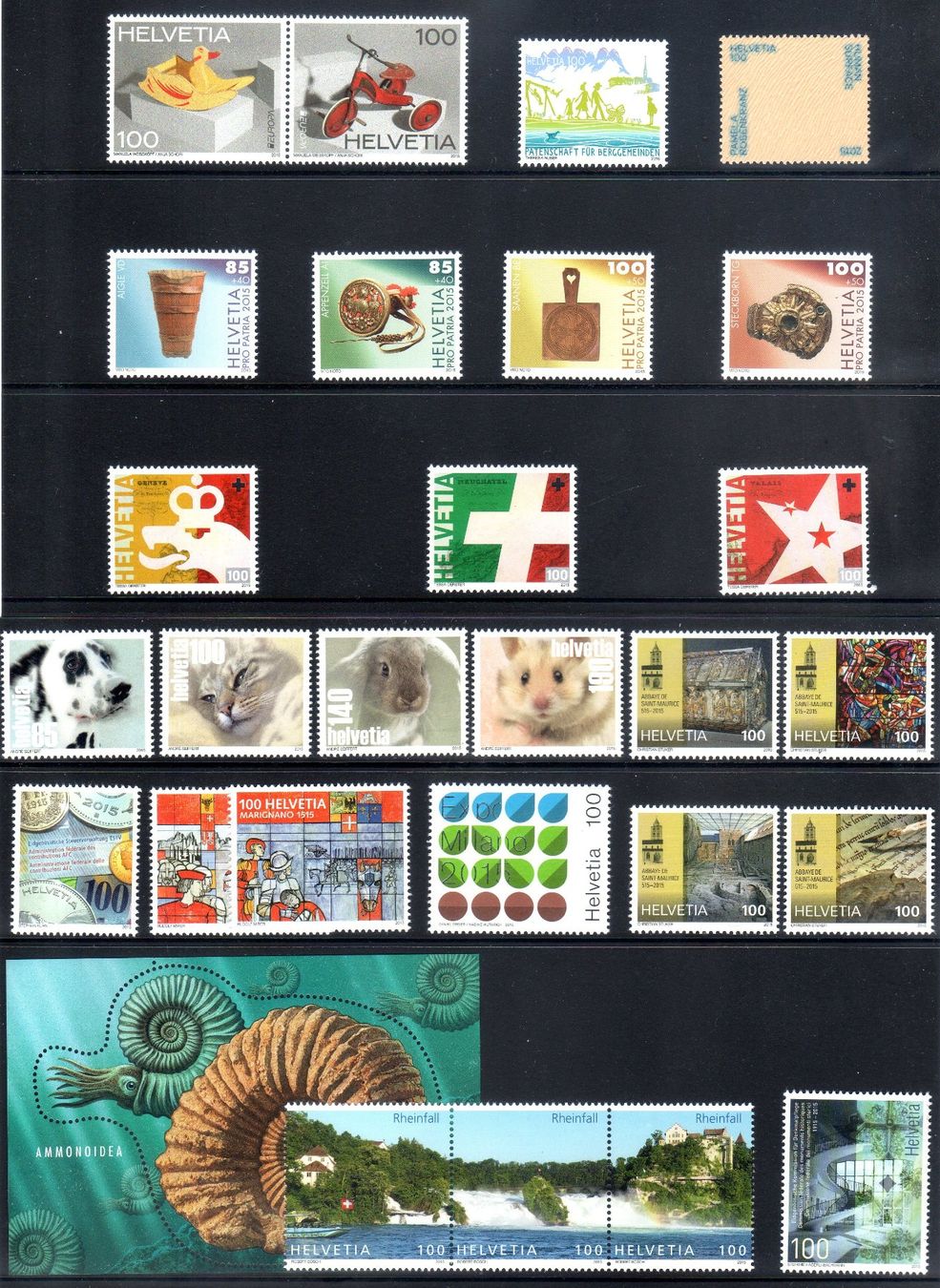 Alle Briefmarken: JAHRESSAMMLUNG 2015 ** POSTFRISCH ** - EM27 – Neu (gemäss Beschreibung) aus Losone von EM2019