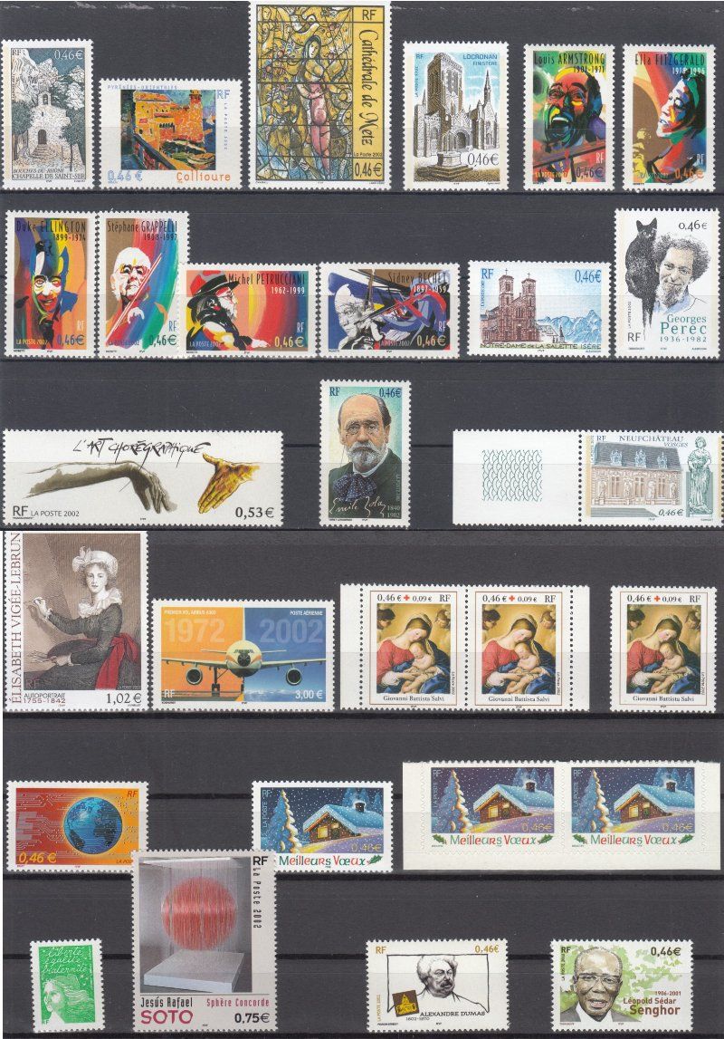 Tutti i francobolli: Frankreich 2002 postfrisch – Usato da Bürglen TG venduto da StampGraf 7