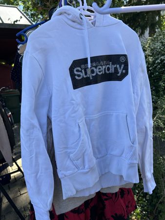 Superdry Hoodie, Grösse S, Weiss - Top Zustand!