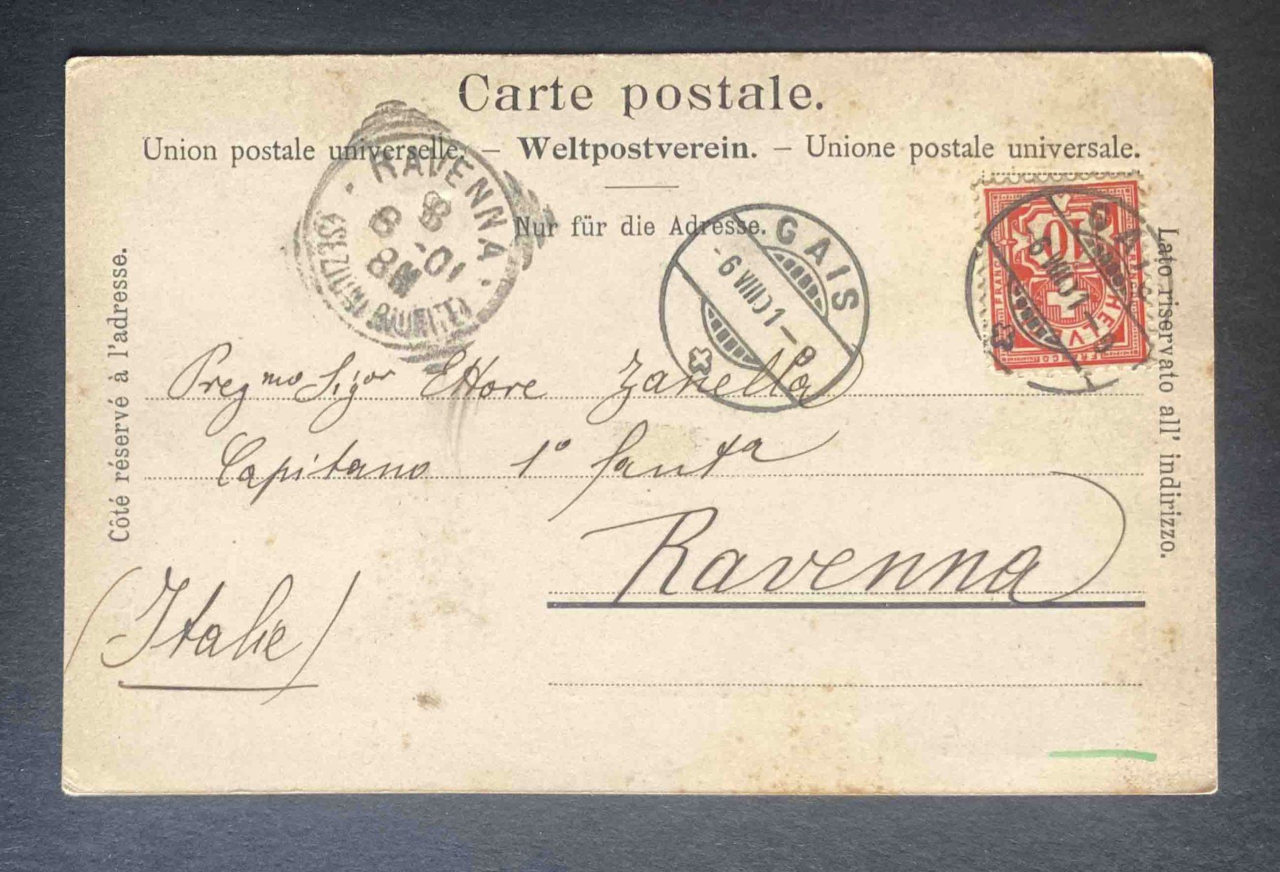 Cartoline postali: AK Gais mit Säntis – Usato da Goldau venduto da artelier1 1