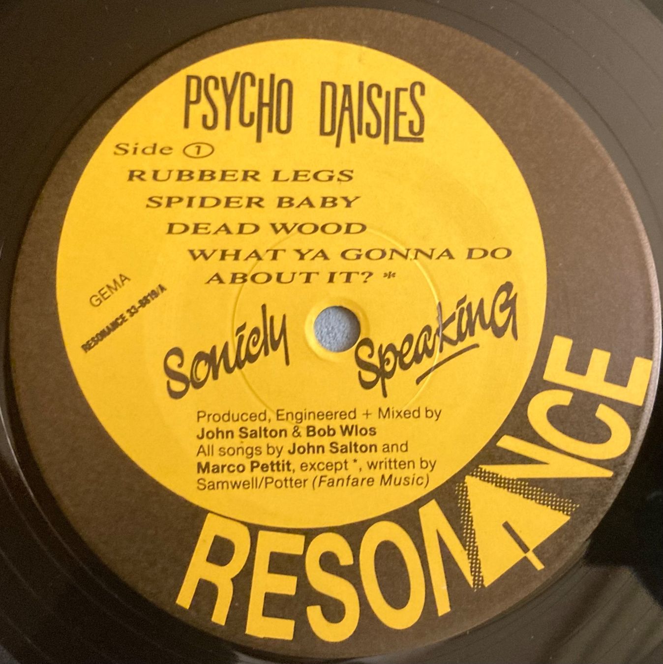 Schallplatten: PSYCHO DAISIES - SONICLY SPEAKING – Gebraucht aus Poliez-Pittet von Newtown-Records 2